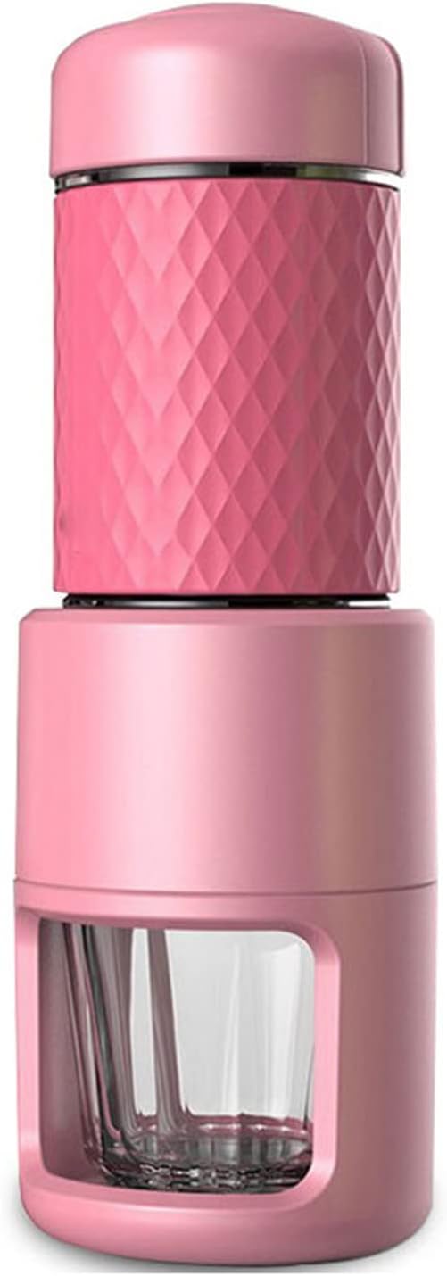Ice Drip Coffee Maker Brew Coffee Machine Manual Coffee Grinders Portable Multifunctional Drinkware Household Kitchen WaterPink