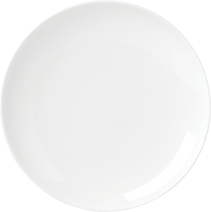 Lenox Dinnerware Set Studio 1414 Coupe 12-Piece Set Service For 4 Bone China Material Dishwasher &amp Microwave Safe Home And Kitchen Kitchen And Dining Plates And Bowls Sets (White 12 Pieces