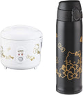 Zojirushi NS-RPC10KTWA Automatic Rice Cooker &amp Warmer 5.5-Cup White &amp SM-TA48KTBA Stainless Steel Vacuum Insulated Mug 16-Ounce Hello Kitty Black