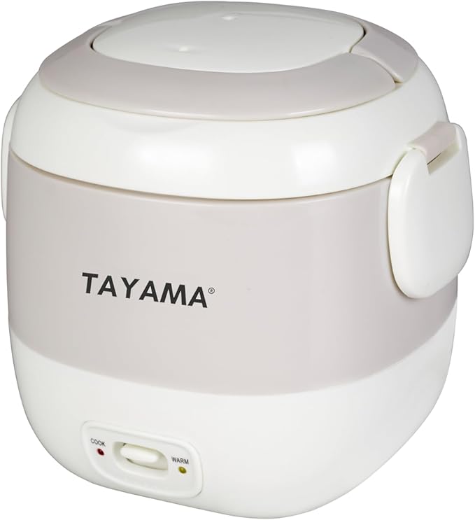 Tayama 1.5 Cup Portable Mini Rice Cooker White (TMRC-03R)