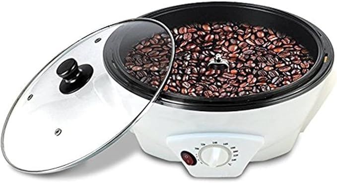 Home Coffee Beans Roasting Machine Coffee Roaster Household Baking Machine Grain Drying Machine 0-240°C Adjustable Suitable for Peanut Nut Bean 1200W