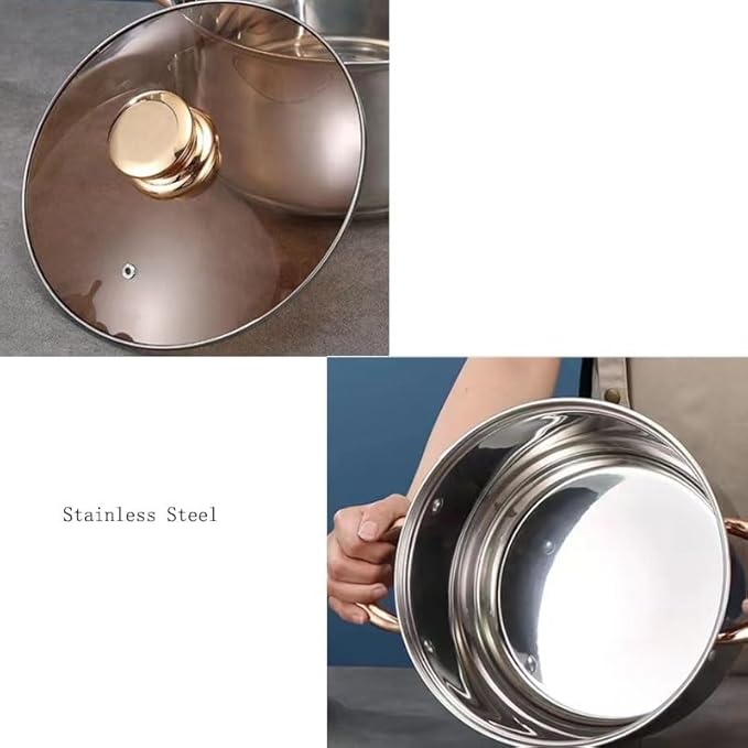 Thickened Composite Bottom 12 Piece Cookware Set Suitable for Various Stovetops