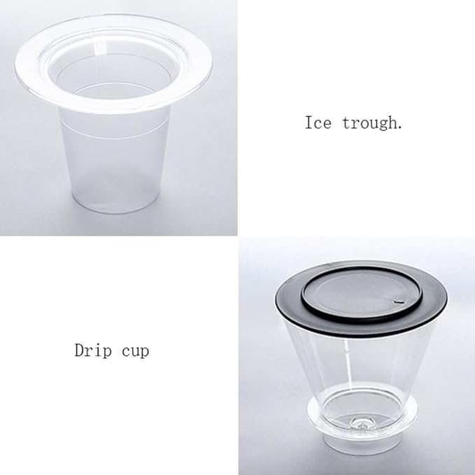 Glass 14.8oz Ice Drip Coffee Maker for Home Office Iced Coffee Maker with Easy to Clean Reusable Filter Coffee Pots