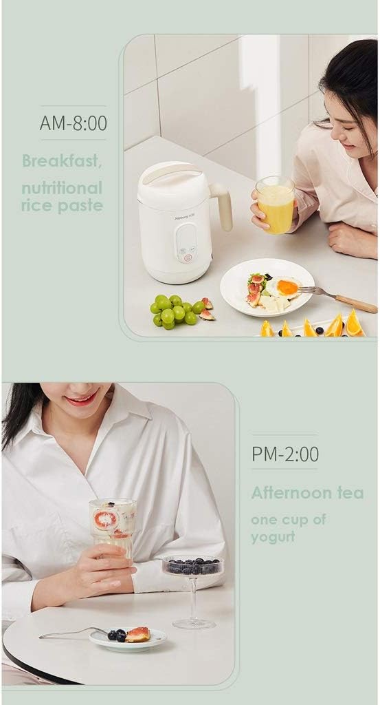 Soymilk Maker Household Mini Cooker Multi Functions Food Blender Convenient Hot Pot Food Mixer(Onecolor)