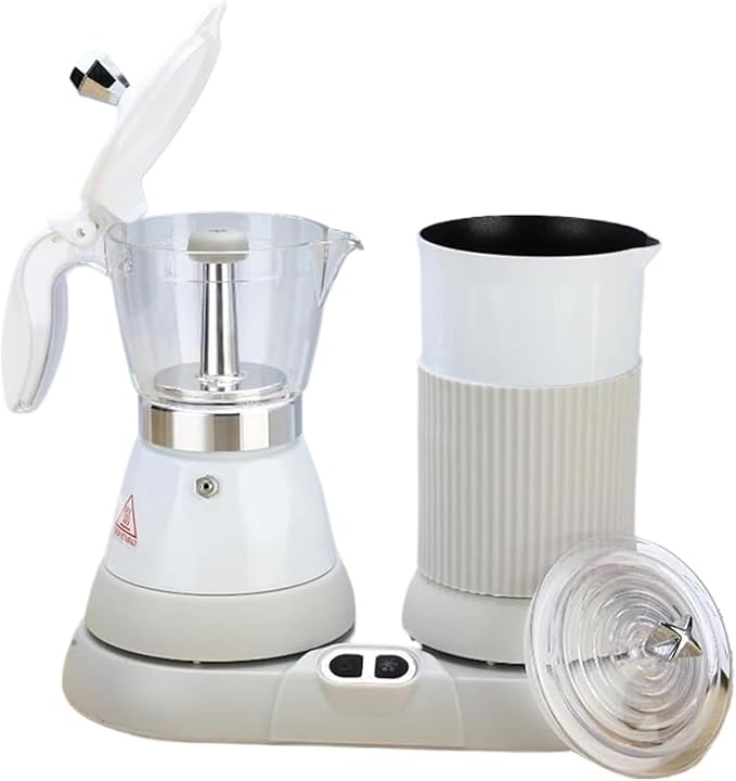 Household Electric Coffee Maker Automatic Warm and Cold Foam Maker with Milk Frother 55-65℃ Precise Temperature Control Auto Brew for Heat The Milk Froth It Mocha Latte