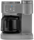 K-Duo Essentials Hot &amp Iced Single-Serve Pod Coffee Maker &amp Carafe 72 Oz Reservoir Multiple Brew Sizes Strong Brew Feature Perfect for Hot and Iced Coffee (Moonlight Gray)