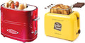 Nostalgia 2 Slot Hot Dog Toaster Bundle with Grilled Cheese Toaster