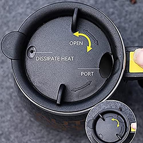 Electric Self Stirring Magnetic Stainless Steel Coffee Mug USB Blender Lazy Smart Mixer Office/Kitchen/Home Coffee/Tea/Milk-400 ml/13.5 oz