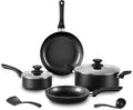 8pcs Black Ceramic Pots and Pans Set Cooking Pan SetCooking Pot Set Ceramic Pan Set Nonstick Cookware Set Induction Safe Kitchen Cooking Set with Frying Pans Saucepans shovel and Ladle