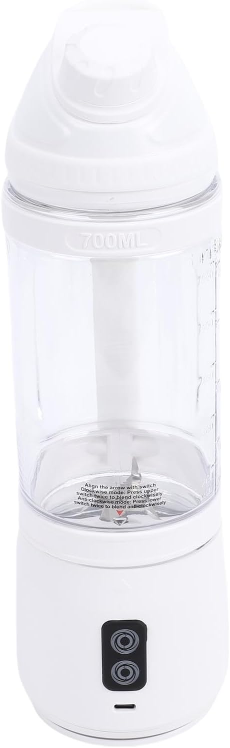 Focket Portable Blender 700ml Cordless 240W Mini Smoothie Maker Personal Blender Cup with Type C Charging for Shakes Fruits Veggies Travel Home Office Gym (700ml)