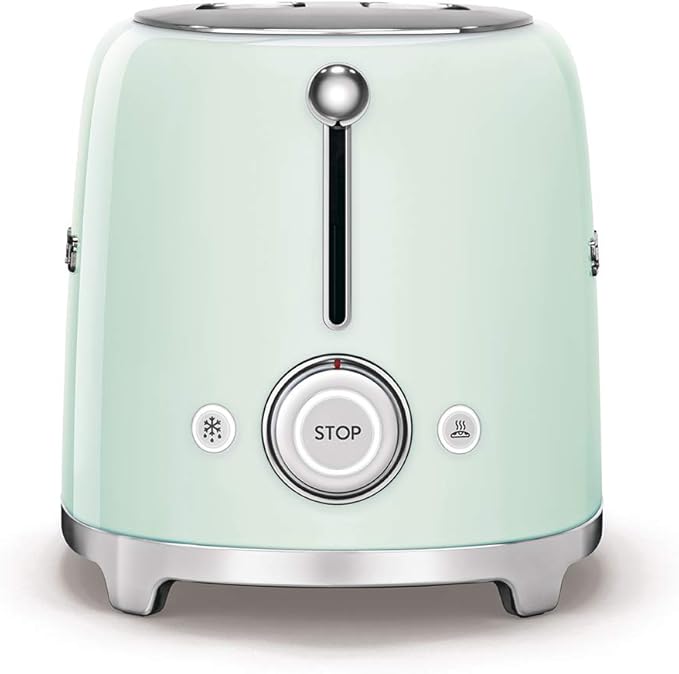 Smeg Retro Drip Coffee Machine and 2-Slice Toaster Bundle (Pastel Green)