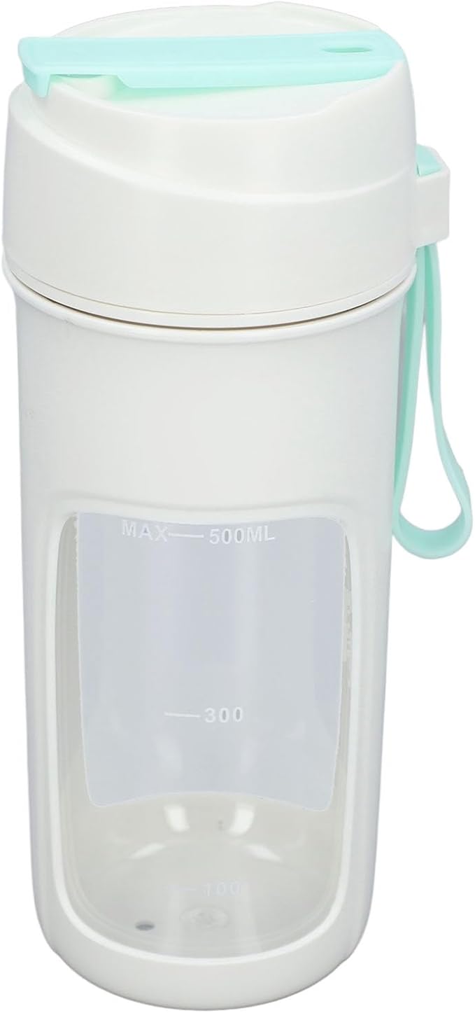 Haofy 500ml Portable Blender Cup Miniature Juicer Cup Multifunctional Blender with Built in 19000RPM Motor Power Straw for Smoothies Shakes