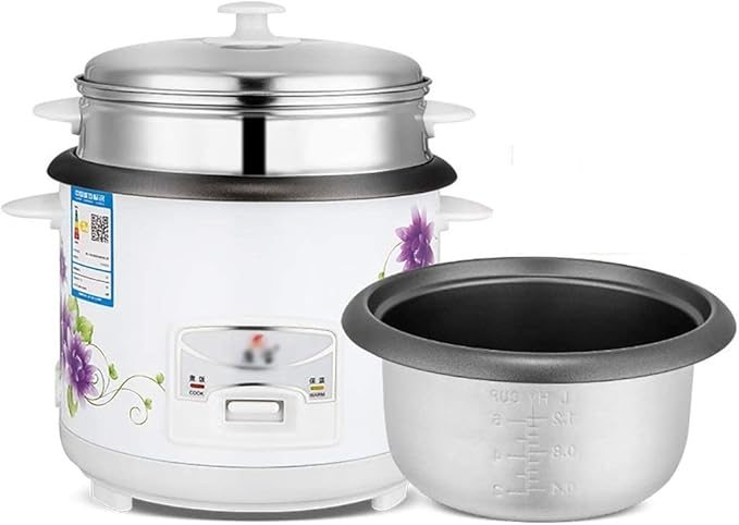 Electric cooker Rice Cooker Home Intelligent Insulation Multi-function Quality Inner Pot Spoon Steamer And Measuring Cups (2L) ()