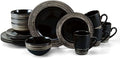 Food Plate Set Dish 16-Piece Dinnerware Set Stoneware Plates Dinner Sets Ceramic Dishes To Eat Tableware Bar