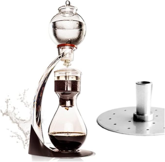 With molly Miracle Cold Brew Dutch Coffee Iced Coffee Maker Material stainless steel Home Hand Drip Dutch Machine 700ml For 6 People 19.68×12.20×8.26(in)