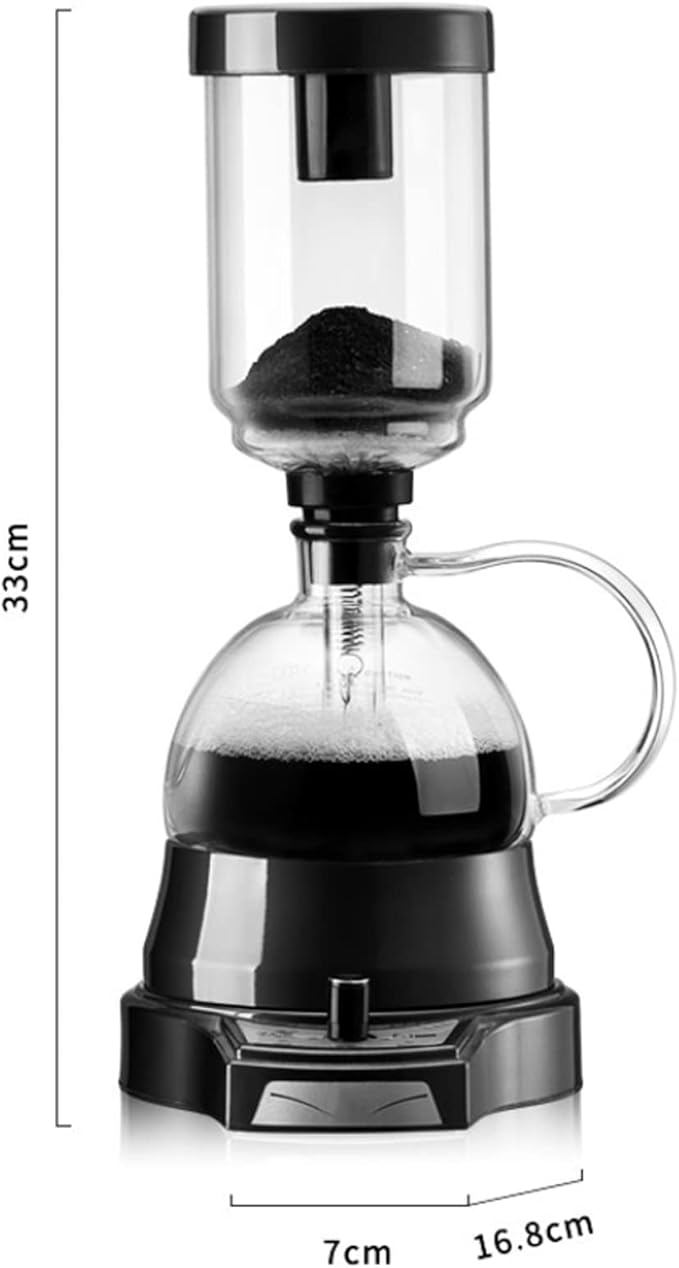 Electric Coffee Maker Pot Coffee Machine Glass Brewed Coffee Pot Household Manual Knob Controllable Temperature Teapot European Style