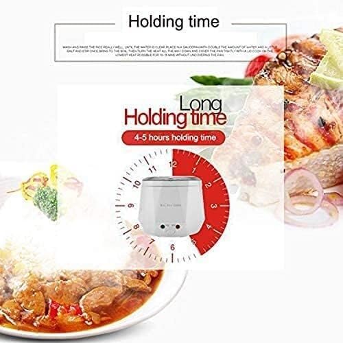 Rice Cooker Mini Rice Cooker Electric Food Steamer Portable Travel Steamer Small All-in-1 Multi Cooker Stainless Waterproof Non-Stick Pot