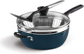 Cuisinart Preferred Pan 4-Pc Set - Nouveau Navy (4.5 Qt. Multi-Purpose Pan w/Cover Steamer Slotted Turner)