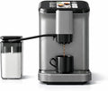 Espresso Machine Built-in Grinder Coffee Maker with TFT Color Screen Automatic Milk Frother Coffee Machine 20 Bar Pump + 15 Grind Settings 1.5L Water Tank + Auto Rinse 120V 1350W Star Gray