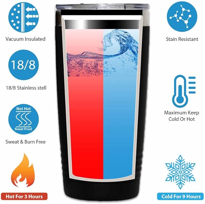 Coffee Lover Black Tumbler 20oz - Holding on for Sanity - Cold Brew Coffee Maker Espresso Coffee Gifts for Women Coffee Lover Caffeine Drinker One Cup at a Time Sassy