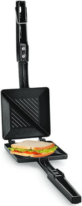 2 Cut Gas Toaster with Plain Design Aluminium Sandwich Maker - 1 Pcs