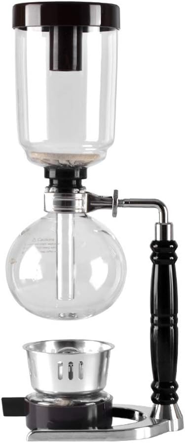 Coffee Machine Glass Technica Syphon Coffee Maker For Home Office Coffee Shop Kitchen and Other Office Spaces (Black)