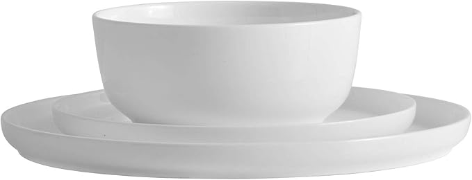 Mikasa 5266100 Samantha Chip-Resistant 16 Piece Set Service for 4 White