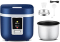 1.2L Mini Rice Cooker Electric Rice Steamer for 2 with Keep Warm Function 200W Removable Non Stick Rice Pot Automatic