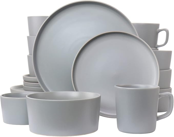 Luxmatte Dinnerware Set Light Grey - 20 Piece