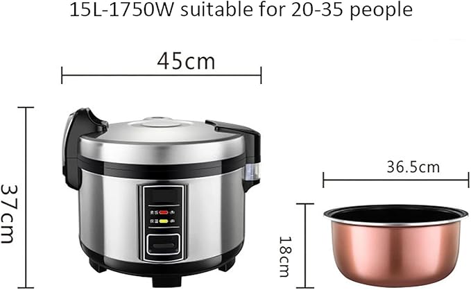 Household Large Rice Cooker Commercial Rice Cooker/Slow Cooker Thicken Non-Stick Inner Pot For Hotels Restaurants Canteens Schools
