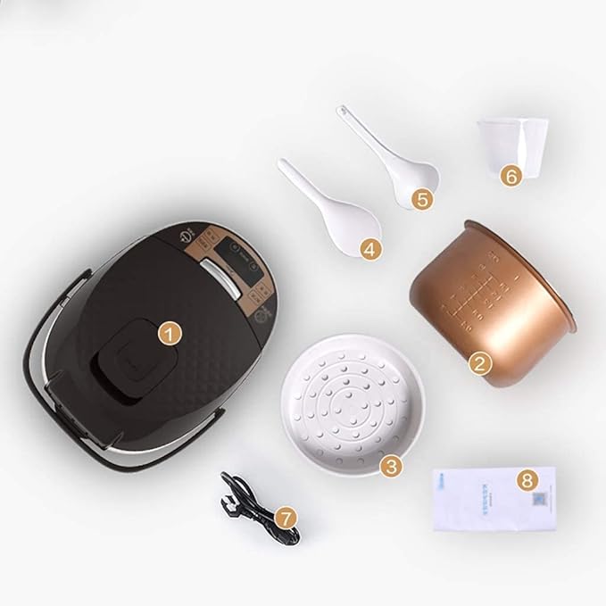 Rice Cooker Household/commercial 5L-860W 4 Function Menus 24-hour Appointment Smart Insulation With Steamer