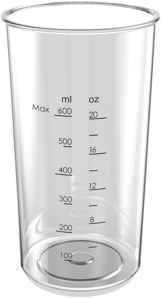 Courant Immersion Hand Blender with Stainless Steel Shaft Variable Speed Control Whisk Attachment and 20 oz Measuring Cup