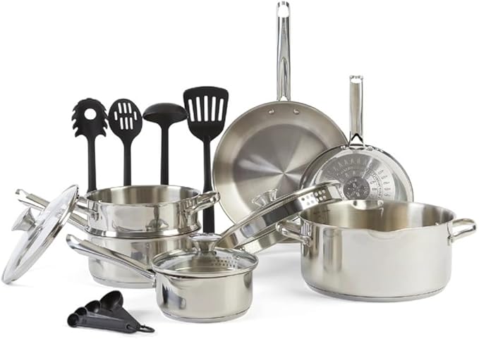 Pot for Cooking Pots Sets Dishwasher Safe 14 Piece Set Kitchen Cookware Set Cookware Kits Pan Accessories Pans KitA14 Pc