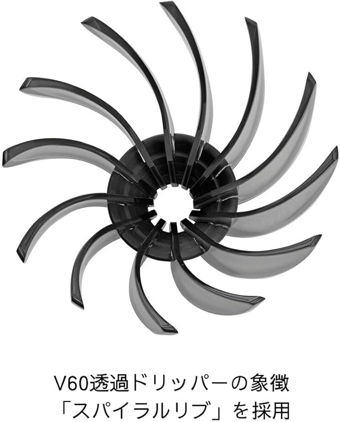 Hario V60 SUIREN Coffee Dripper 02 Clear Black