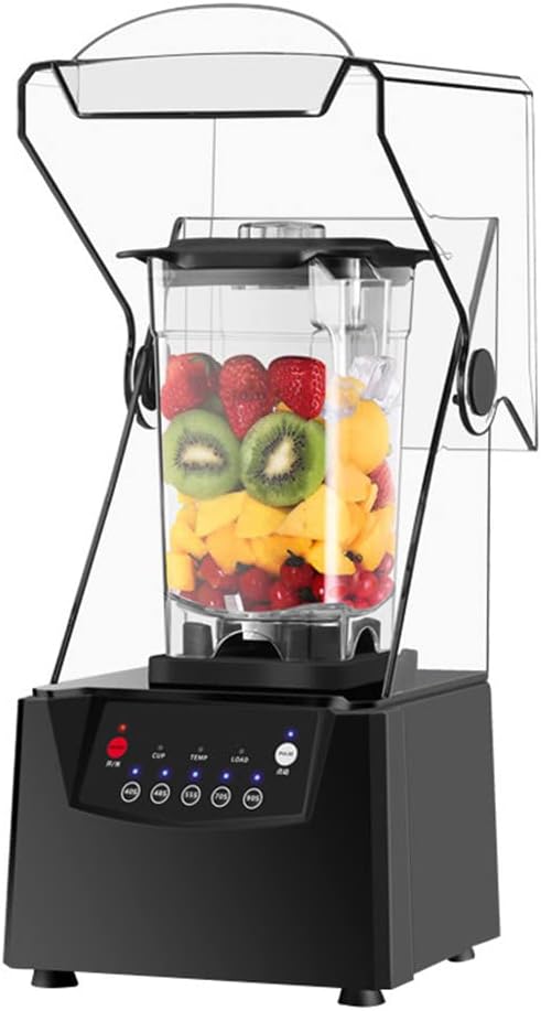 Blender Smoothie Maker with Sound Enclosure Commercial 2L Stand Mixer Blade Ice Crusher with Cover Silent Broken Wall Cooking Machine for Smoothie Fruits 17000RPM