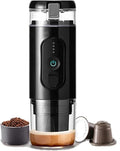 Portable Coffee Maker Travel Machine Compatible With Capsule And Powder USB Charging For Outdoor Car Office