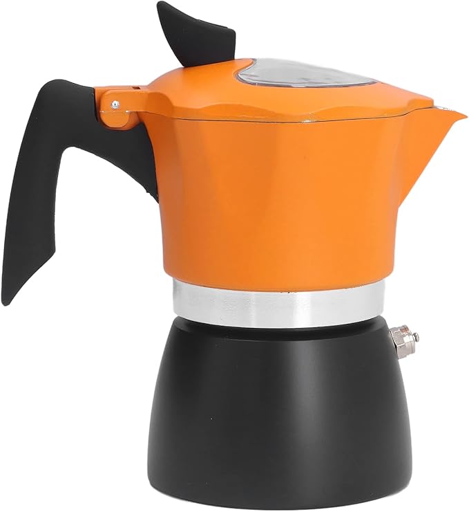 Italian Style Aluminum Stove Coffee Maker for Rich Flavor and for Home Office Travel