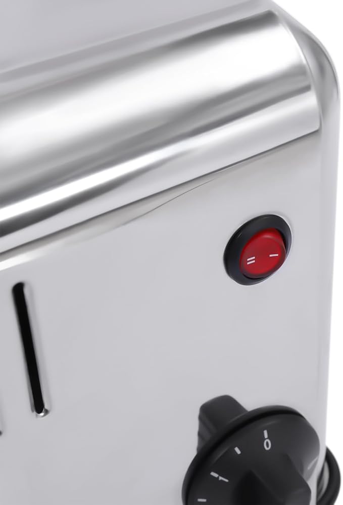 6 SliceToaster Machine 201 Stainless Steel Electric Toaster Countertop ToasterBread Baking Machine for Home Restaurant Bakery 1680W 110V