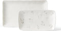 Lenox Oyster Bay 2-Piece Nesting Serving Platters 3.40 LB White