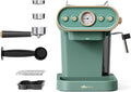 compact high-pressure espresso coffee machine with steam frother
