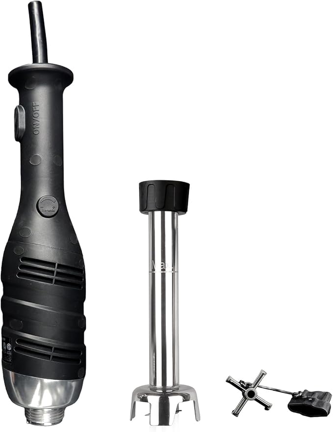VONCI 280W Commercial Immersion Blender Light Duty Hand Blender with Variable Speed 6000-20000RPM Handheld Stick Mixer with 9.5 Detachable Shaft Professional Blender for Restaurant Kitchen.