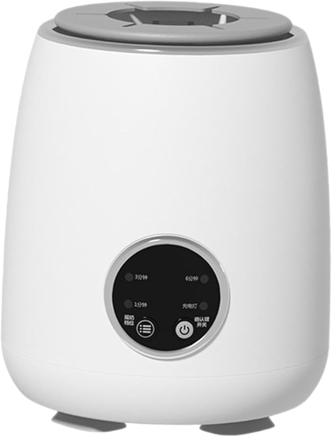 Electric Milk Bottle Shaker with LED Display Portable Adjustable Milk Blender for Night Shopping Camping Daily Use White(White)