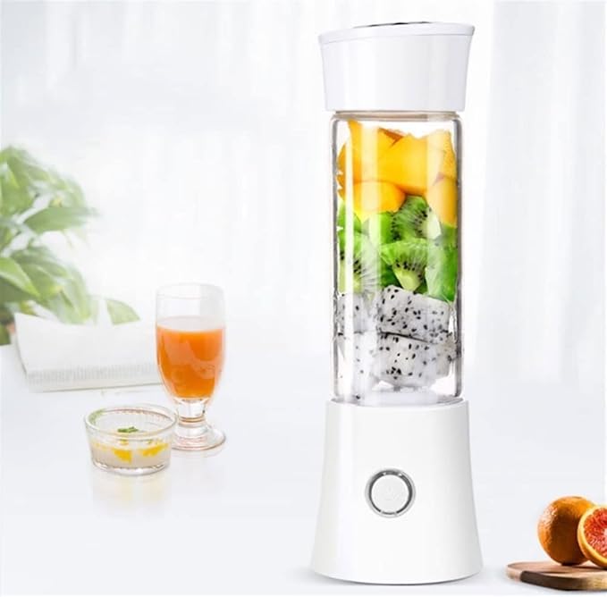 Portable Blender Cordless Portable Blender for Shakes and Smoothies Handheld Blender with USB Rechargeable BPA-Free Perfect for Baby Food Travel Gym (Color : White)