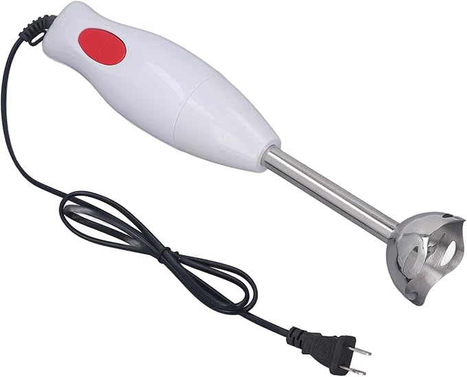 Handheld Blender Powerful Stick Mixer with Easy to Remove Cutter Head for Soup Smoothie Puree Baby Food Meat Grinding Seasoning Stirring ABS and Stainless Steel