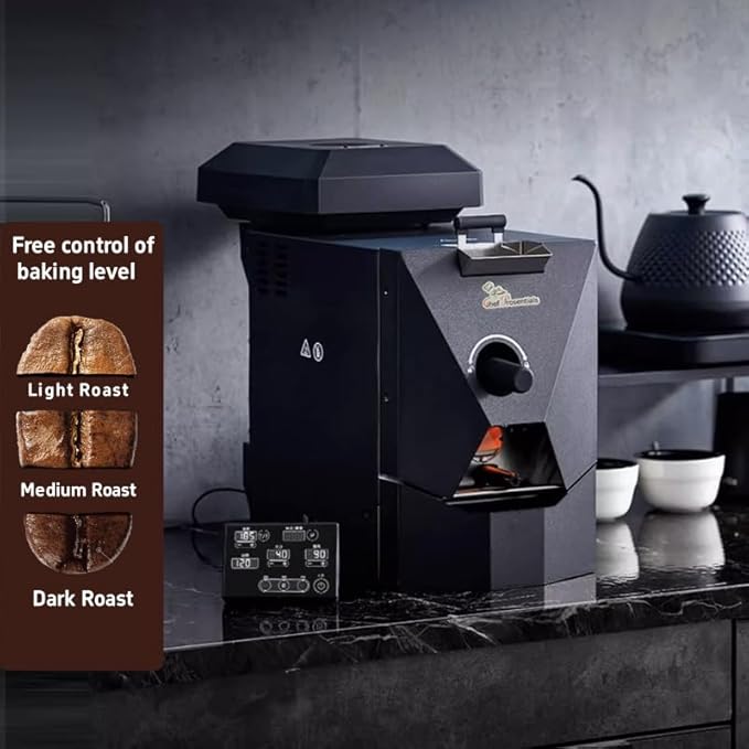 Electric Coffee Bean Roaster Machine Smokeless Drum Roasting for Home&ampCommercial Automatic Baking