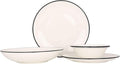 Dinnerware Sets (Large) - Black Line - 24 pieces - 6 People - Porcelain
