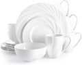 Porcelain Combination SetsPorcelain Kitchen Dinnerware Set Ceramic Tableware China dinnerware Set 16pcs Round Plates Dinnerware Sets Dinner Plates Plates an