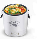 Portable rice cooker1L Multifunction Electric Mini Rice Cooker Water Food Heater Machine Lunch Box Warmer 2 Persons Cooking Household