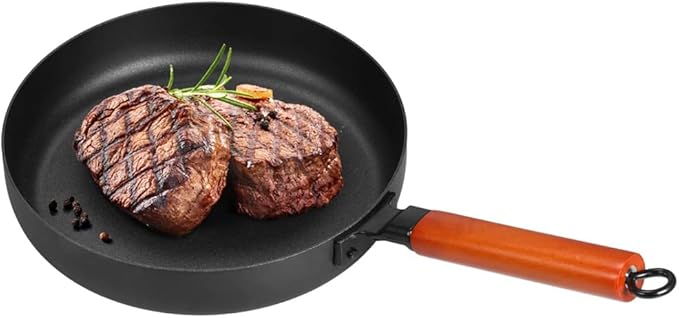 3 Piece Cast Iron Cookware Set Nonstick Iron Pot Soup Milk Frying Pan Kitchen and Pantry Room Cookware