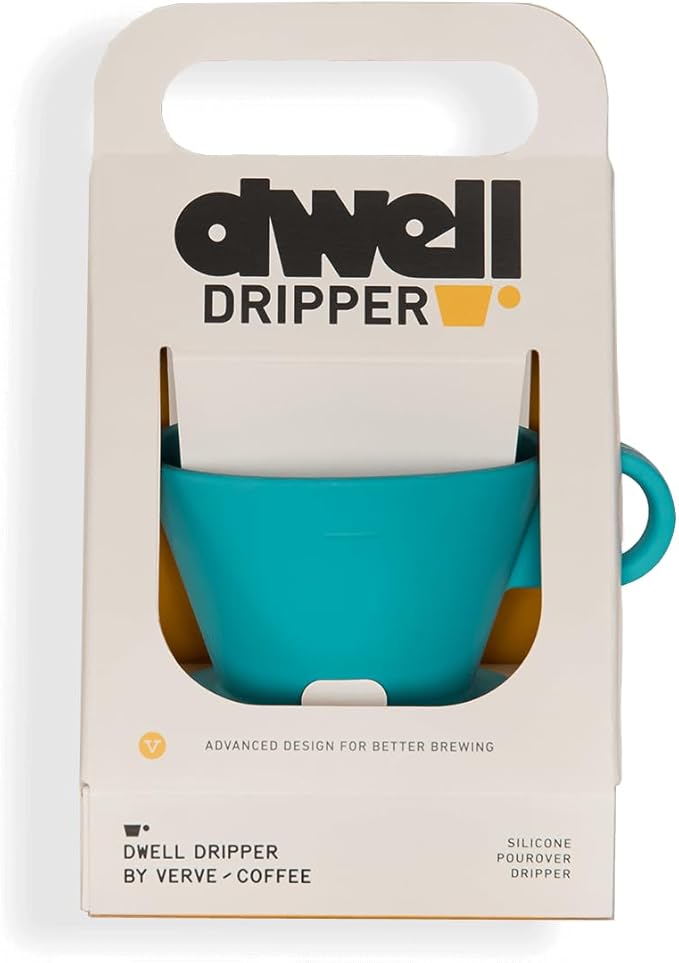 Verve Dwell Dripper Pour Over Coffee Maker Set Non-Electric Coffee Dripper Manual Brew Maker (Blue)